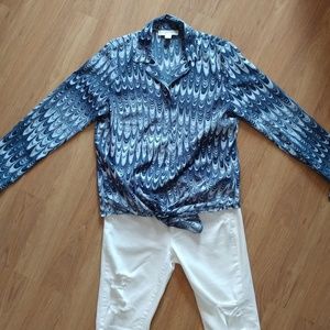 MICHAEL KORS TIE FRONT SHIRT